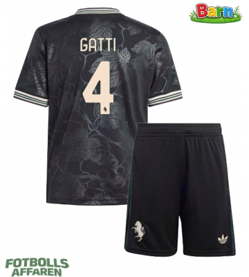 Juventus Federico Gatti #4 Tredjeställ Barn 2025-26 Kortärmad (+ Korta byxor)